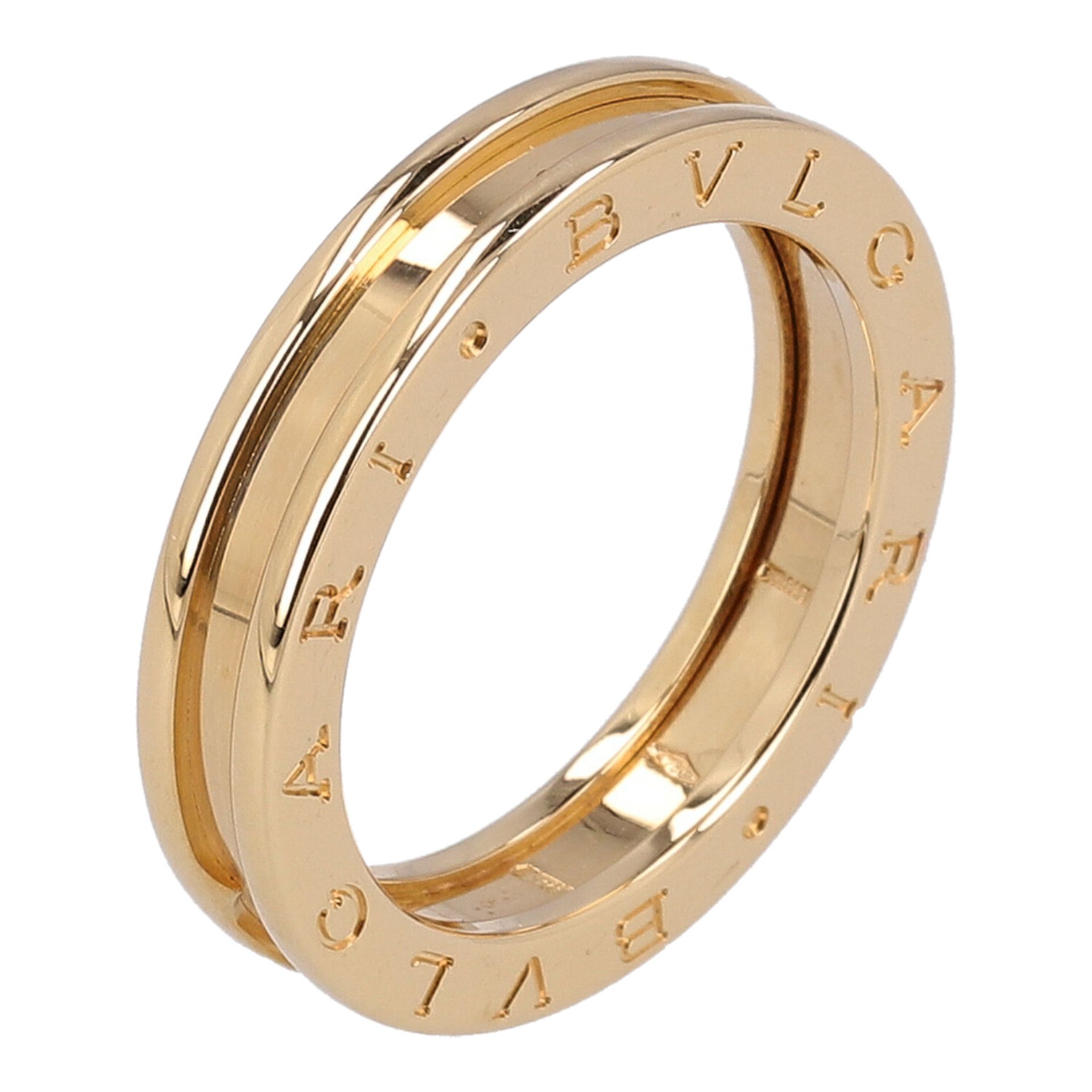 BVLGARI "Bzero1" Bandring. RW 61. Neupreis: 1.140,-€.GG 18 K. Originaletui anbei. Gepflegter - Bild 3 aus 4