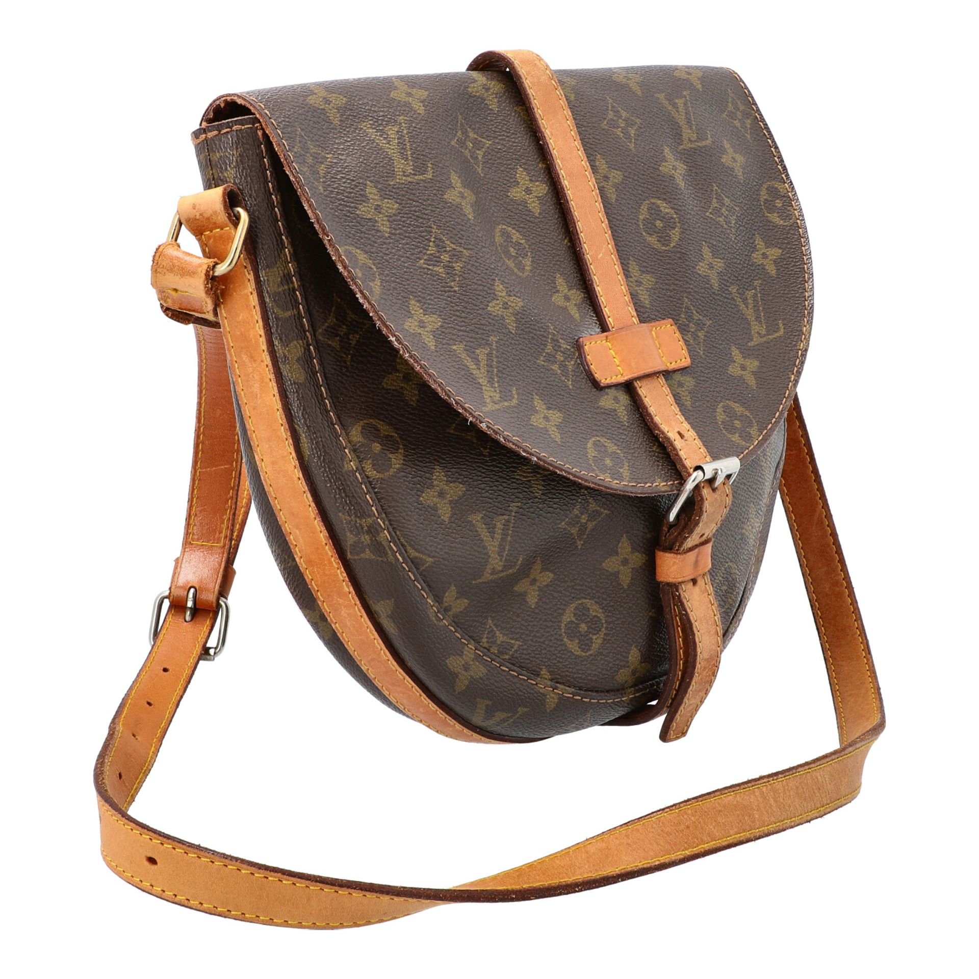 LOUIS VUITTON VINTAGE Umhängetasche "CHANTILLY GM".Monogram Canvas Serie, Rindslederdetails mit - Bild 2 aus 6