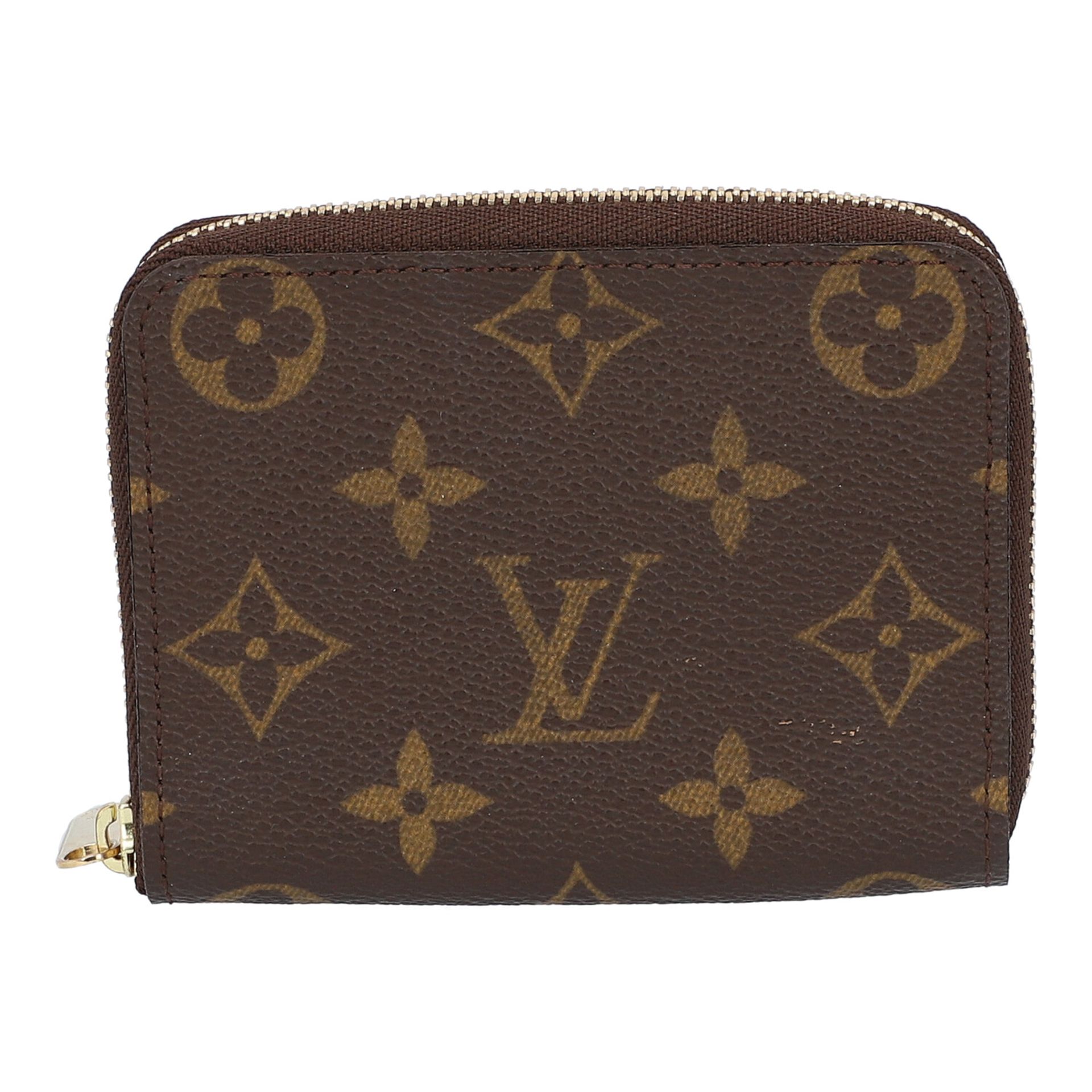 LOUIS VUITTON Portemonnaie "ZIPPY COIN", Koll.: 2008, NP.: 270,-€.Monogram Canvas Serie mit