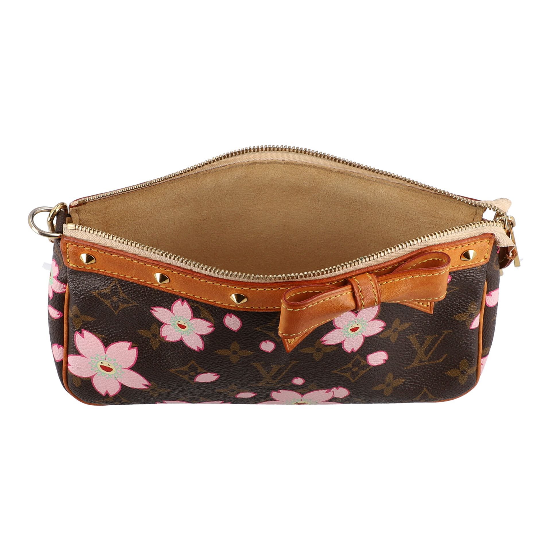 LOUIS VUITTON Pochette "POCHETTE ACC NM", Koll. 2003.NP. ca.: 400,-€. Monogram Cherry Blossom Serie, - Bild 6 aus 6