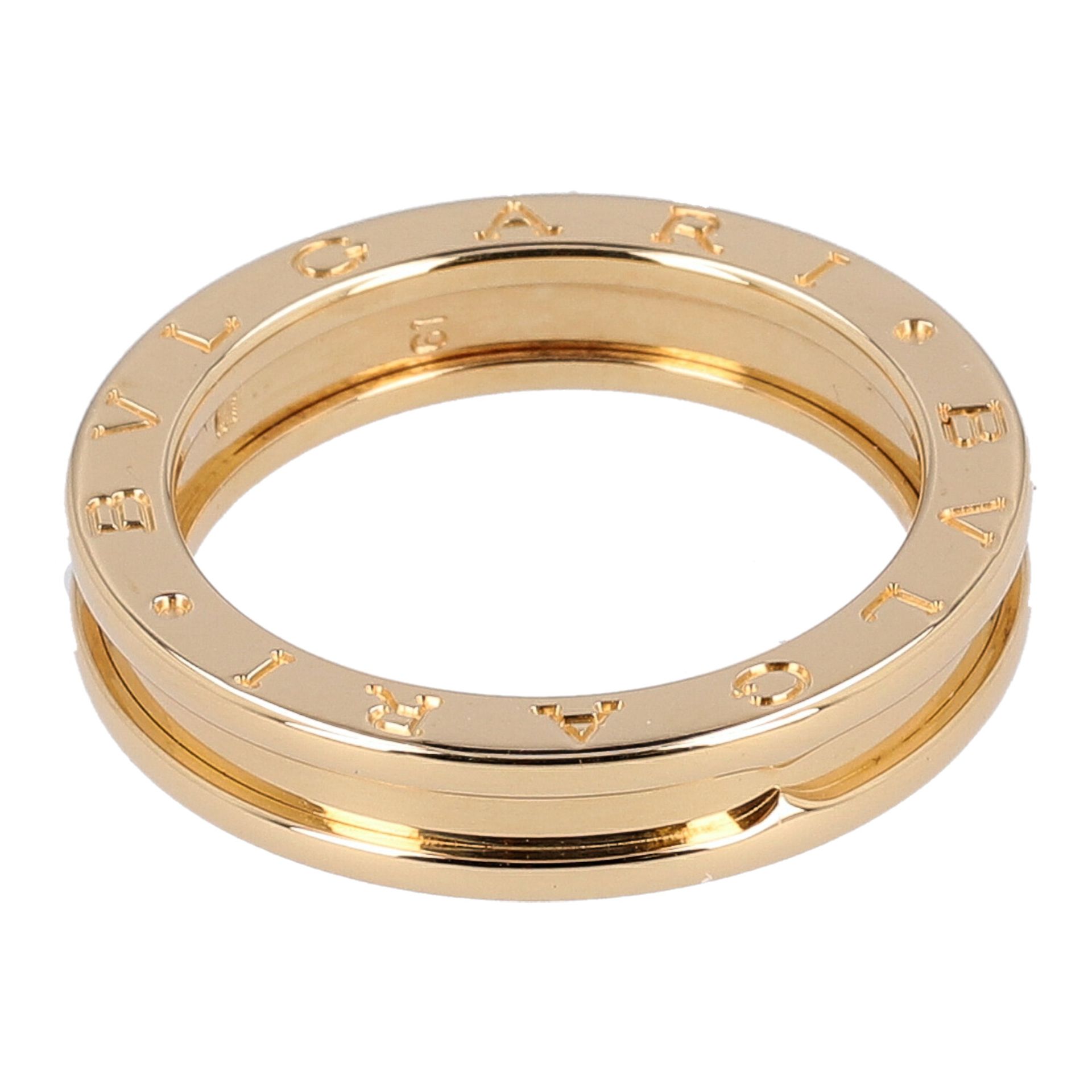 BVLGARI "Bzero1" Bandring. RW 61. Neupreis: 1.140,-€.GG 18 K. Originaletui anbei. Gepflegter