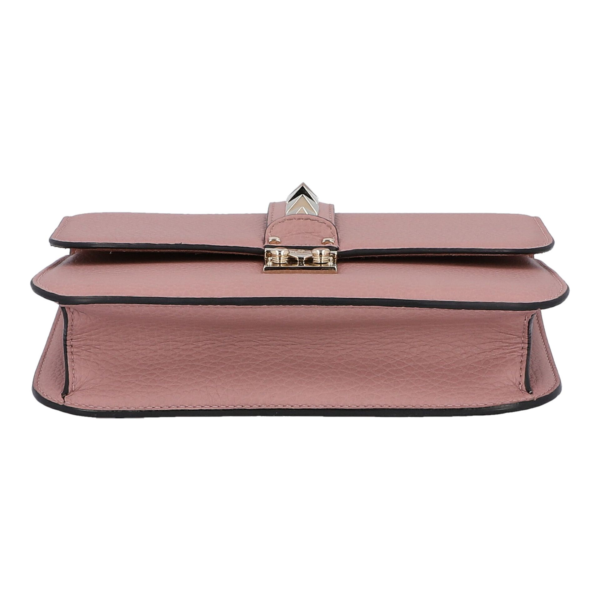 VALENTINO Handtasche "ROCKSTUD", NP.: 1.680,-€.Genarbtes Leder in Mauve mit goldfarbener Hardware, - Bild 5 aus 6