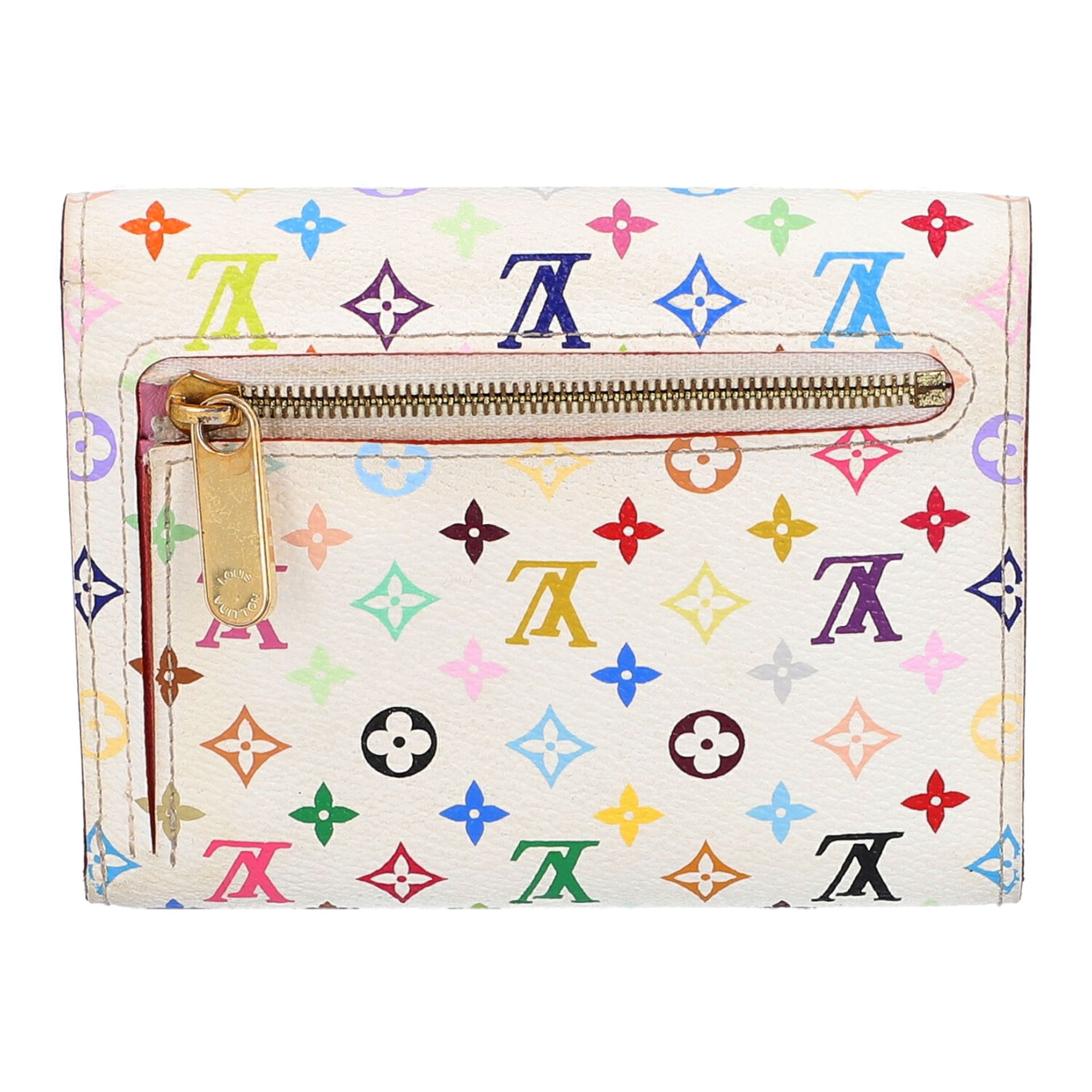 LOUIS VUITTON Portemonnaie "KOALA", Koll.:2010.NP.ca.: 510,-€. Multicolor Mini Monogram in Weiß, - Bild 4 aus 6