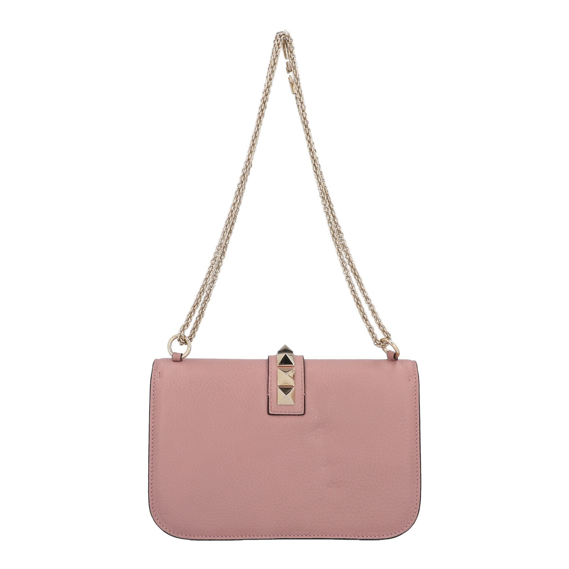 VALENTINO Handtasche "ROCKSTUD", NP.: 1.680,-€.Genarbtes Leder in Mauve mit goldfarbener Hardware, - Bild 4 aus 6