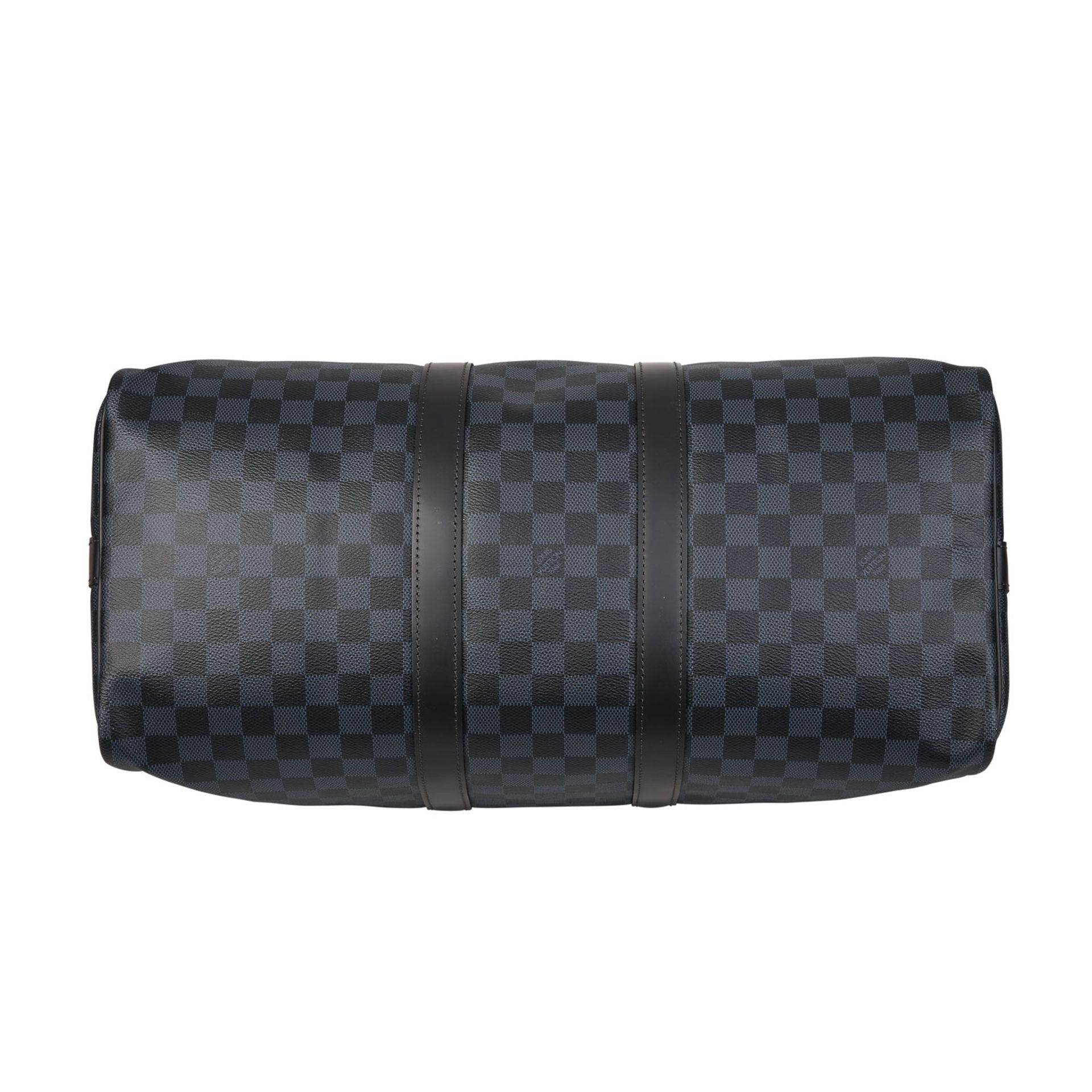 LOUIS VUITTON Weekender "KEEPALL 45", Koll.: 2017.Akt. NP.: 1.320,-€. Damier Cobalt Canvas Serie mit - Bild 5 aus 6