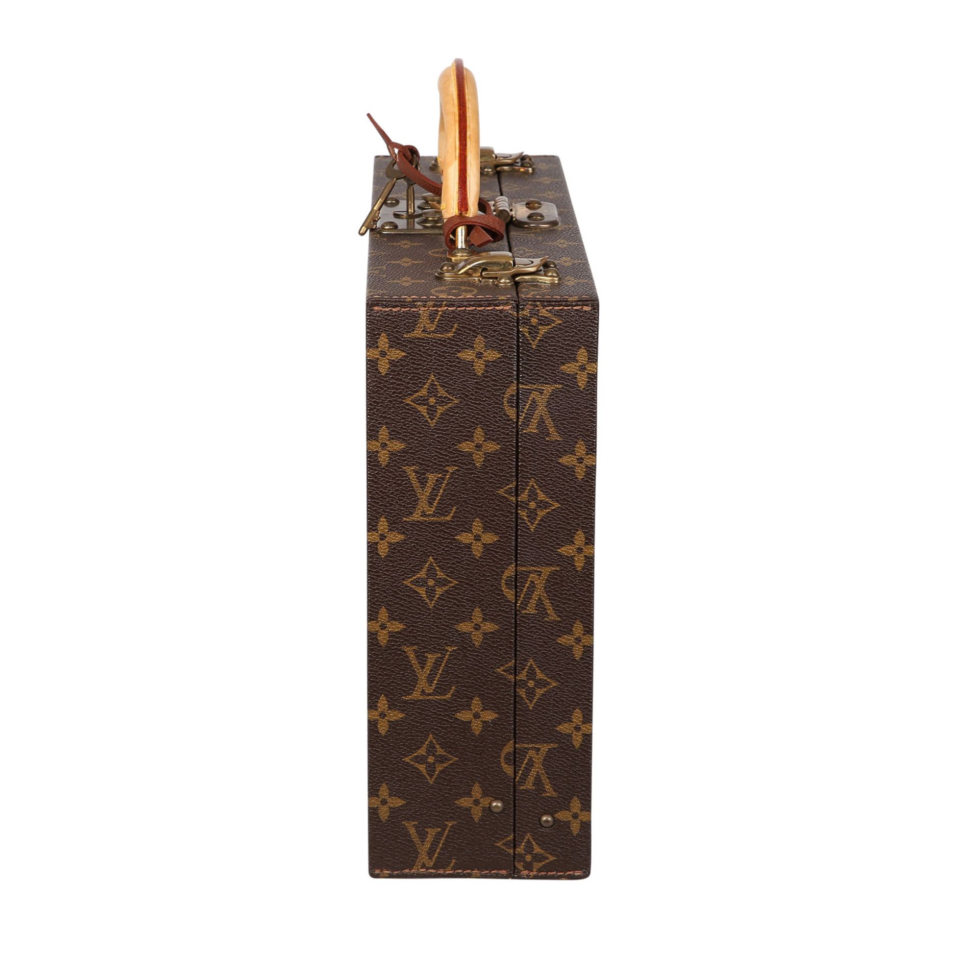 LOUIS VUITTON Schmuckkoffer "BOITE BIJOUX", NP.: ca. 11.600,-€.Monogram Canvas Serie mit - Bild 3 aus 7