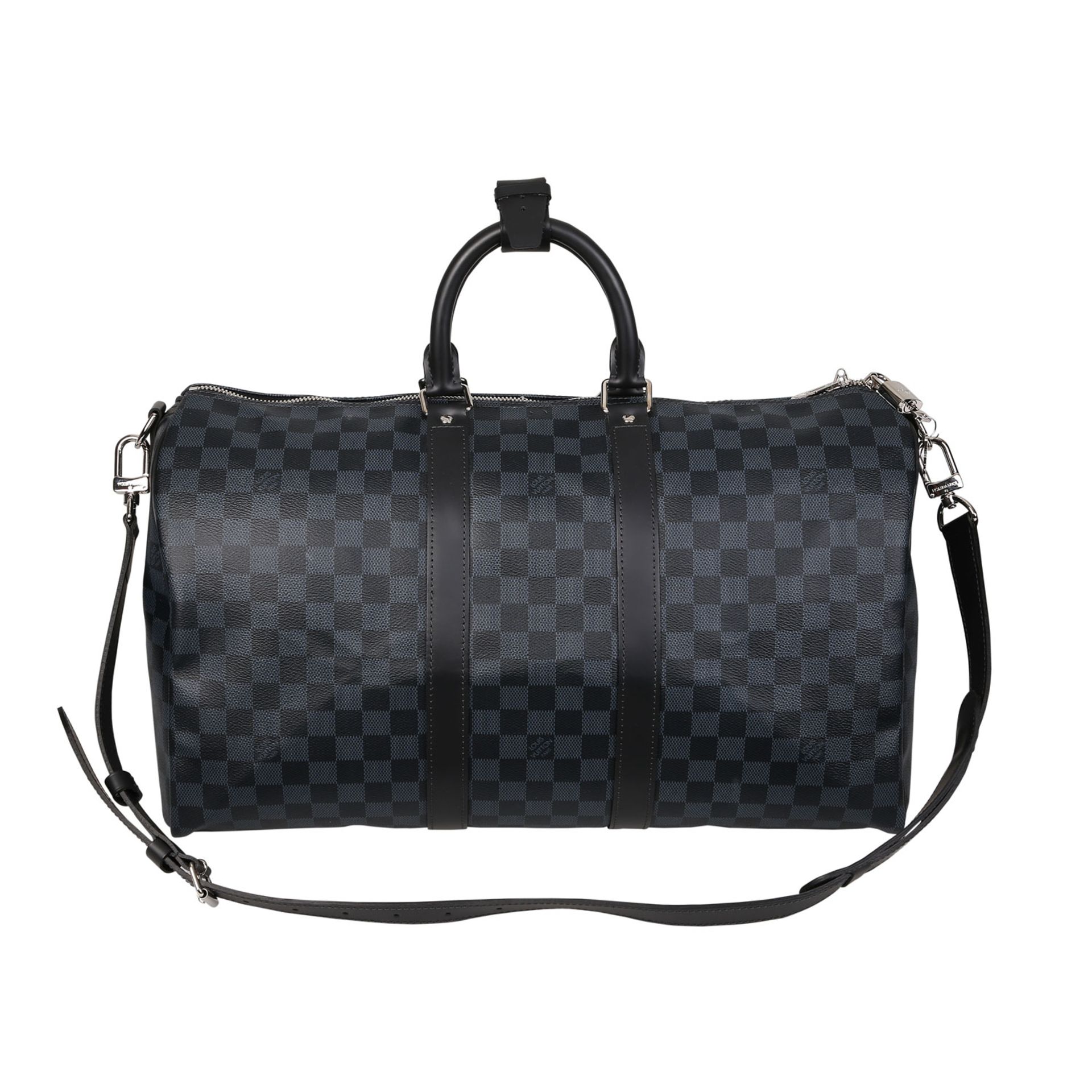 LOUIS VUITTON Weekender "KEEPALL 45", Koll.: 2017.Akt. NP.: 1.320,-€. Damier Cobalt Canvas Serie mit - Bild 4 aus 6