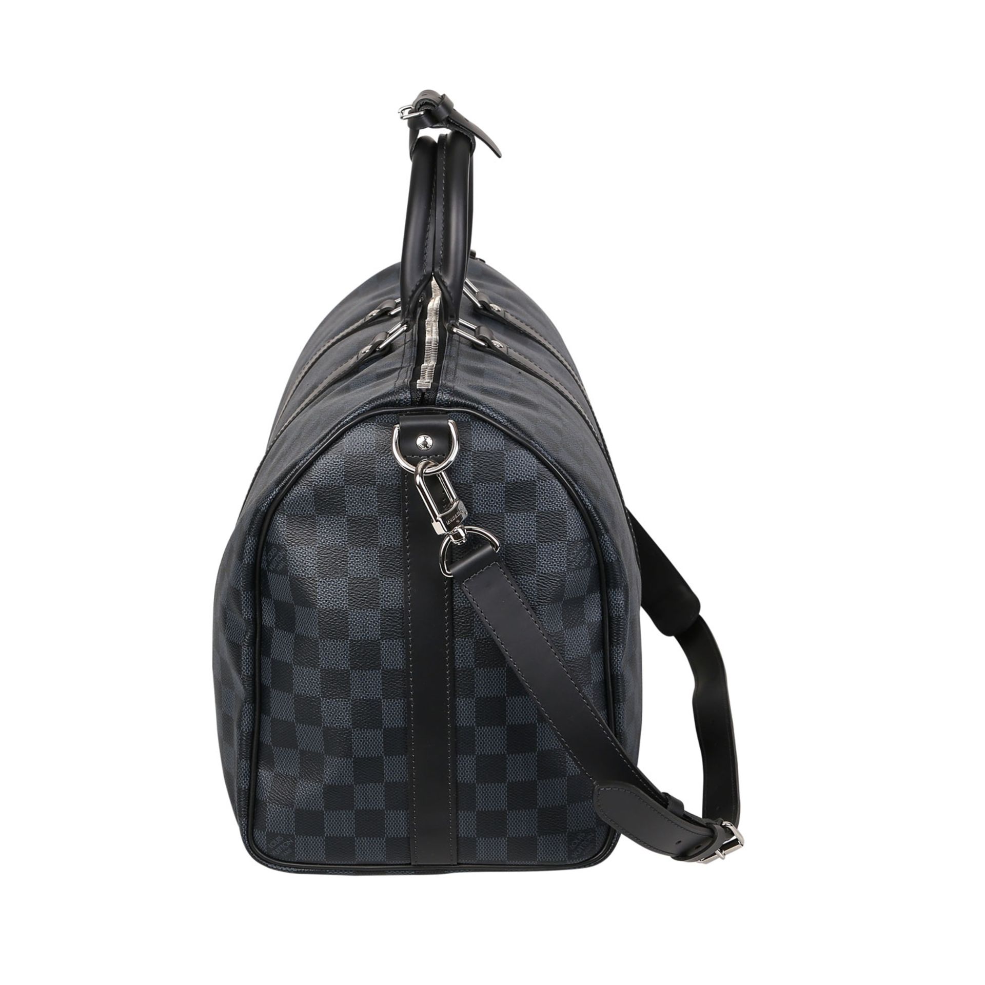 LOUIS VUITTON Weekender "KEEPALL 45", Koll.: 2017.Akt. NP.: 1.320,-€. Damier Cobalt Canvas Serie mit - Bild 3 aus 6