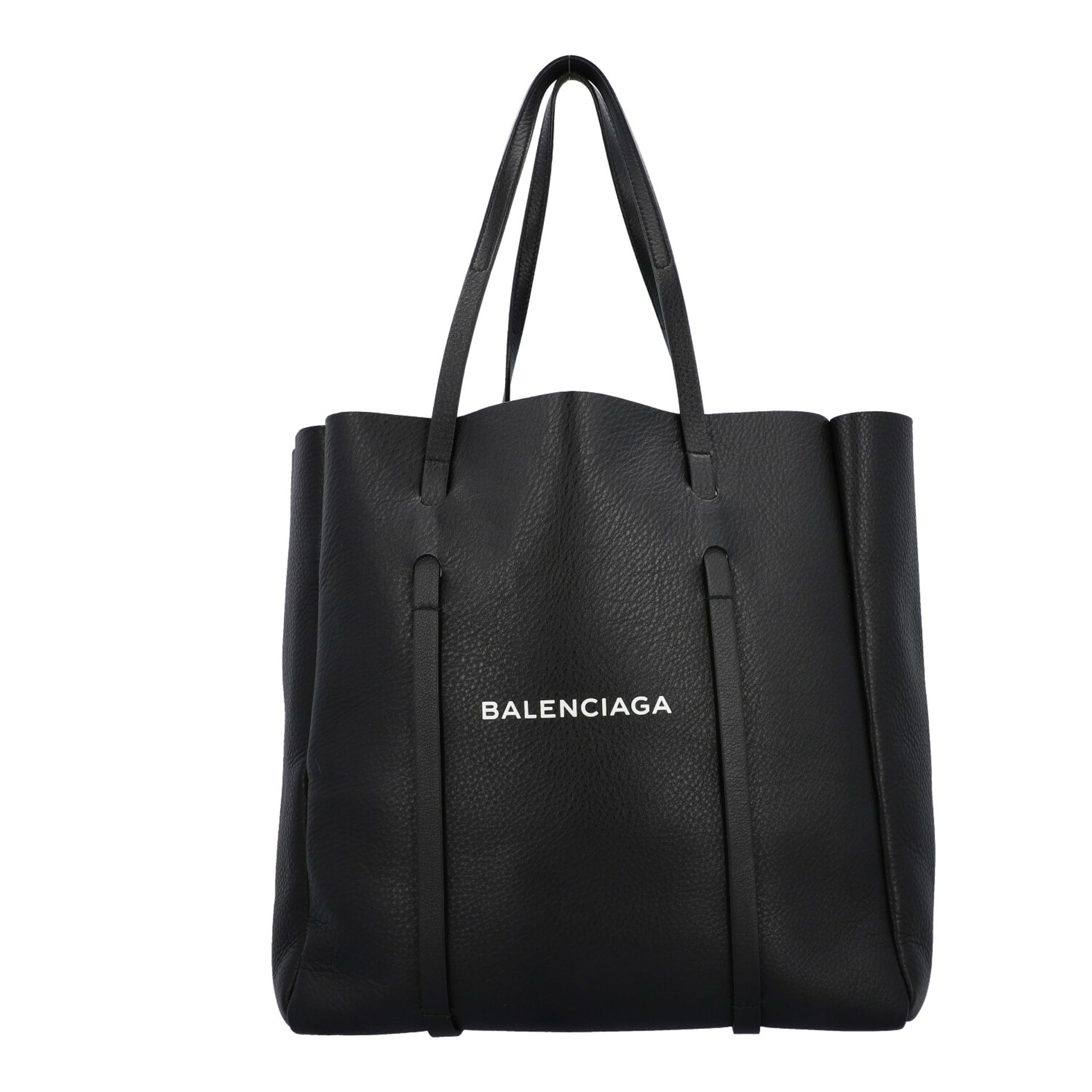 BALENCIAGA Shopper "EVERYDAY TOTE S", akt. NP.: 1.035,-€.Softes Leder in Schwarz, dekorative