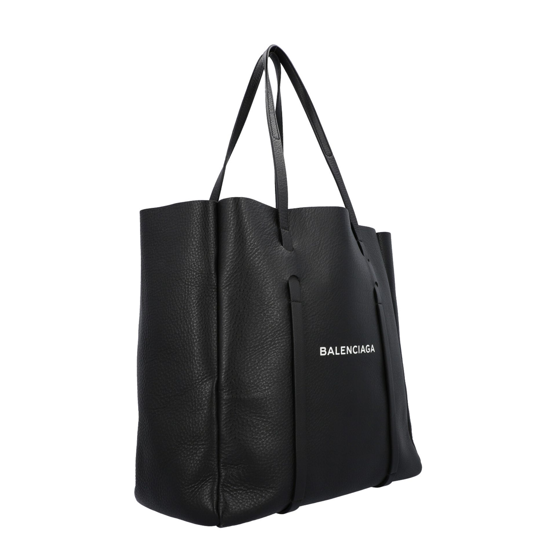 BALENCIAGA Shopper "EVERYDAY TOTE S", akt. NP.: 1.035,-€.Softes Leder in Schwarz, dekorative - Bild 2 aus 6