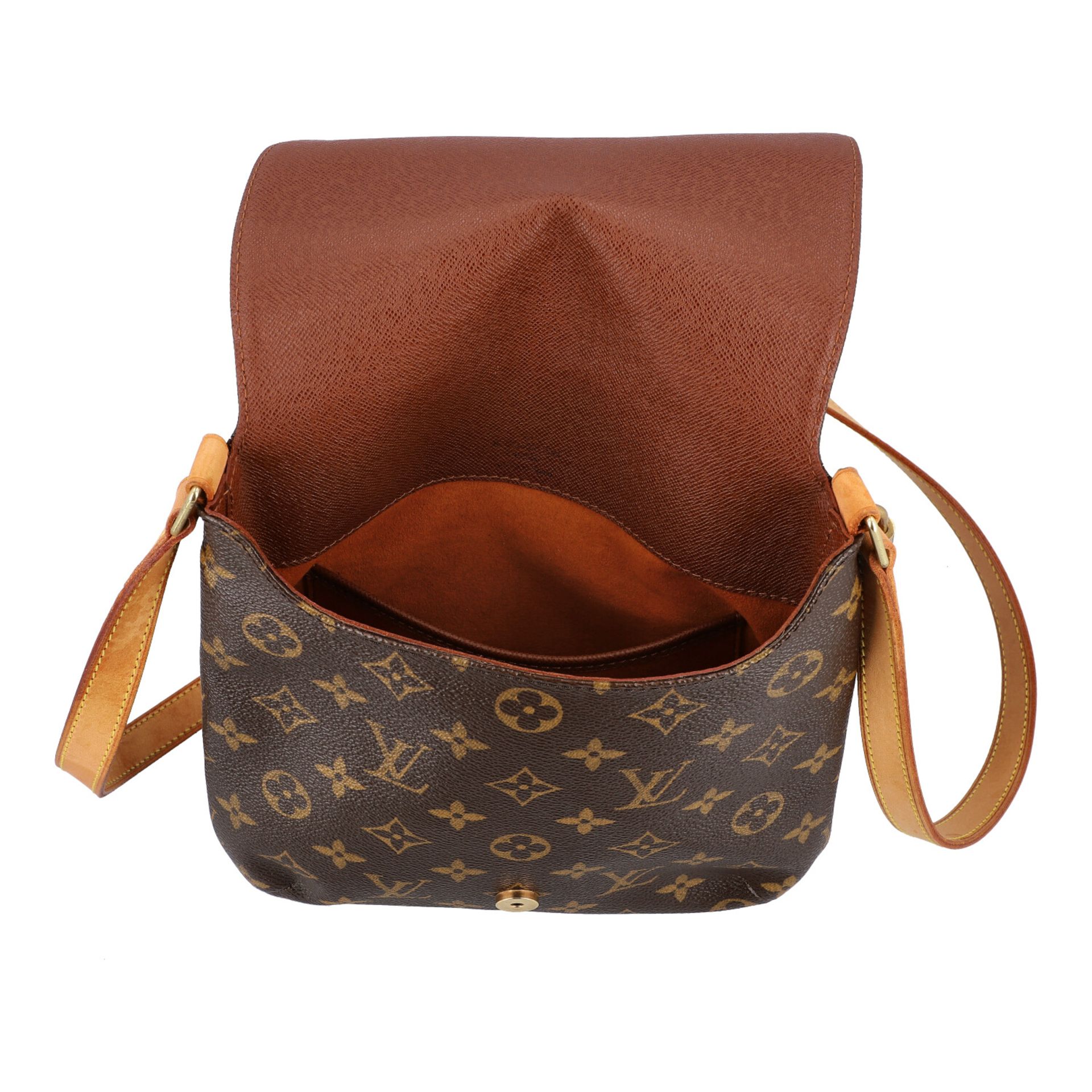 LOUIS VUITTON Umhängetasche "SALSA PM", Koll.: 2005, NP.: ca. 900,-€.Schmales, längliches Modell mit - Bild 6 aus 6