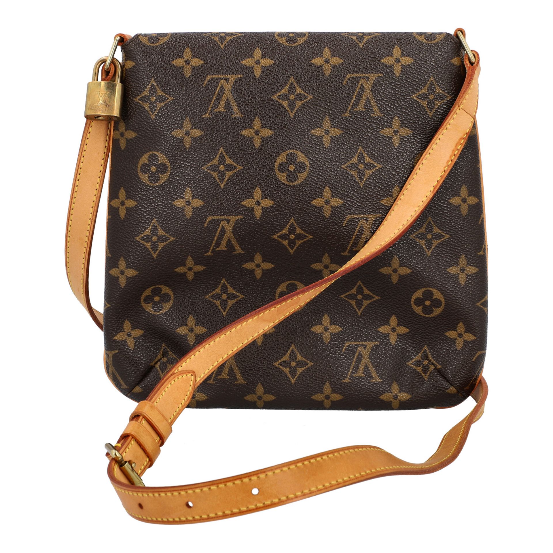 LOUIS VUITTON Umhängetasche "SALSA PM", Koll.: 2005, NP.: ca. 900,-€.Schmales, längliches Modell mit - Bild 4 aus 6