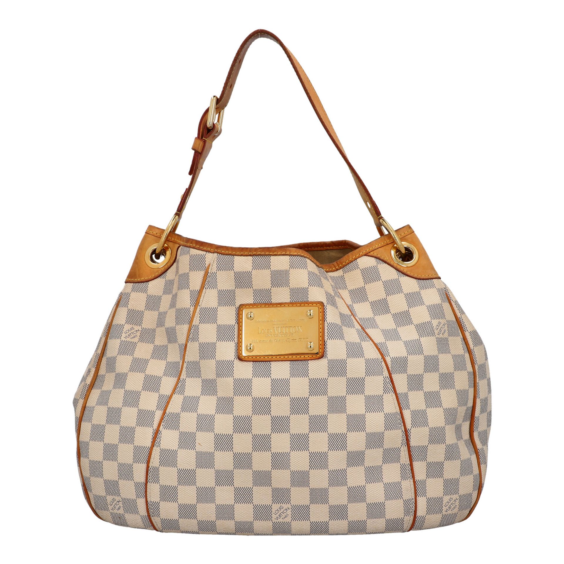 LOUIS VUITTON Hobobag "GALLIERA", Koll.: 2010, letzter LP.: 1.450,-€.Damier Azur Serie mit