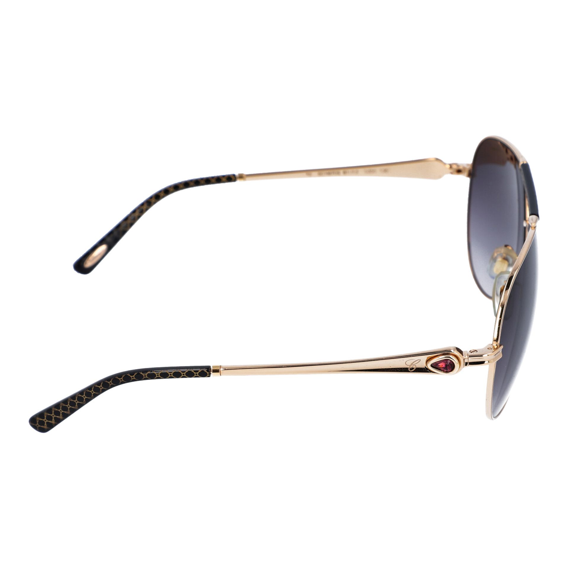 CHOPARD Sonnenbrille.NP.ca.: 600,-€. Goldafarbenes Metallgestell im Aviator-Design, dunkelgetönte - Bild 3 aus 5