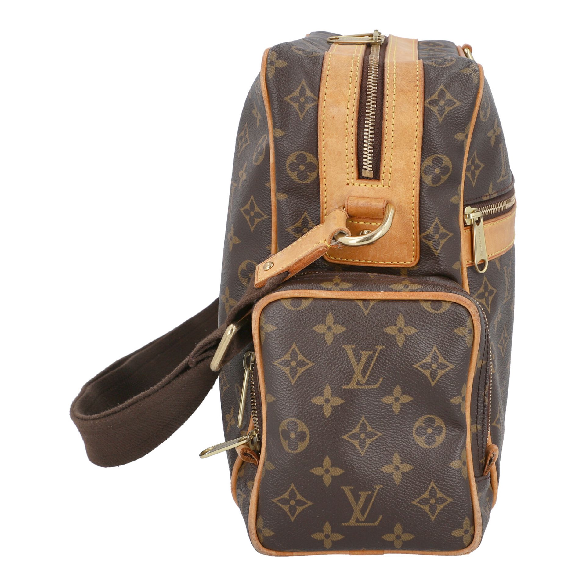 LOUIS VUITTON Messenger Bag "SAC SQUASH", Koll.: 2003.NP.ca.: 1.800,-€. Monogram Canvas Serie, - Bild 3 aus 6