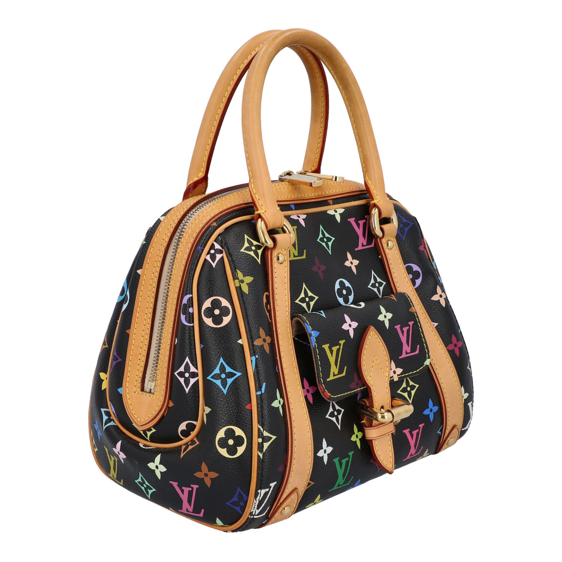 LOUIS VUITTON Henkeltasche "PRISCILLA", Koll.: 2007.NP.ca.: 970,-€. Monogram Multicolor Serie in - Bild 2 aus 6