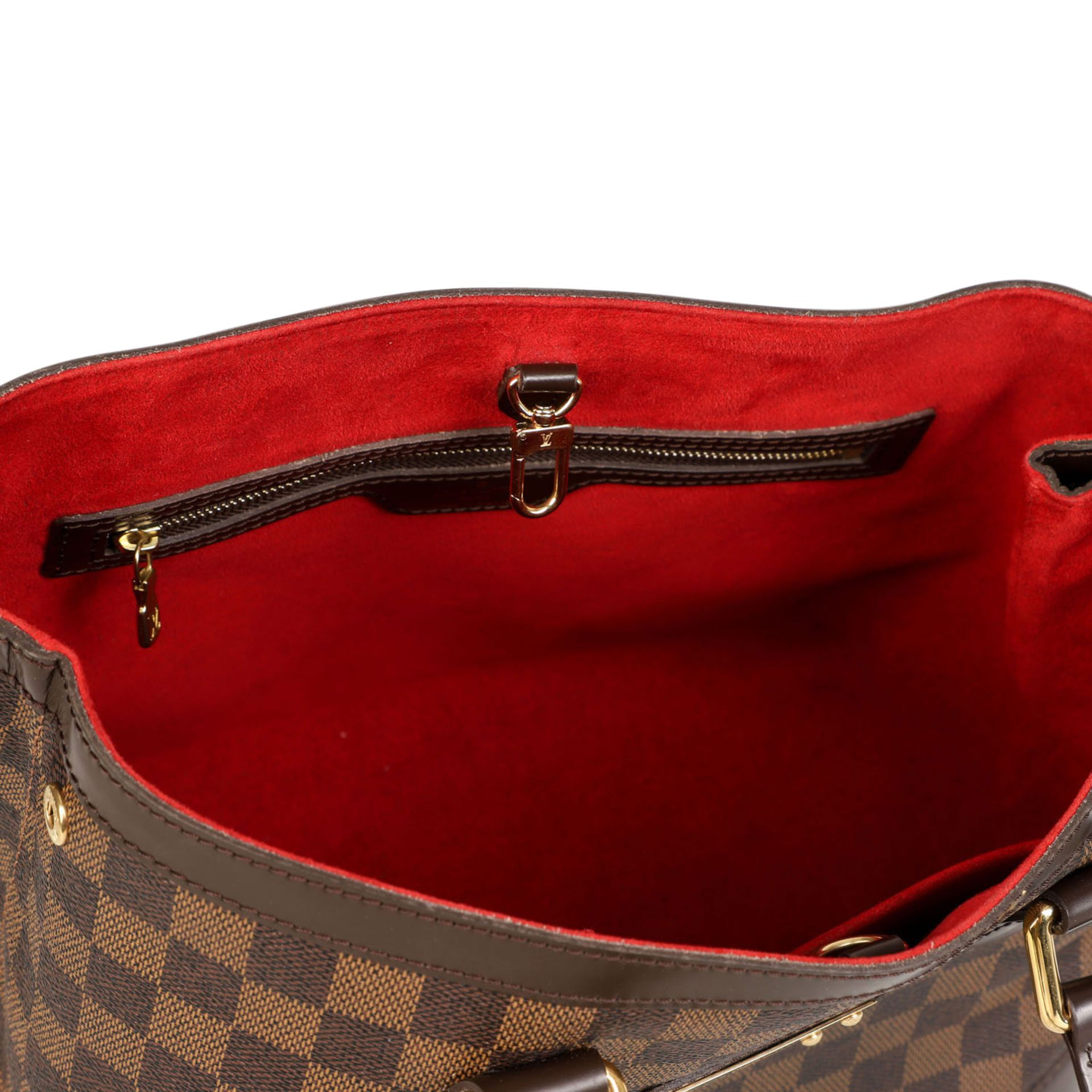 LOUIS VUITTON Henkeltasche "HAMPSTEAD", Koll.: 2008, NP.: ca. 1.000,-€.Damier Ebene Canvas Serie mit - Bild 6 aus 8