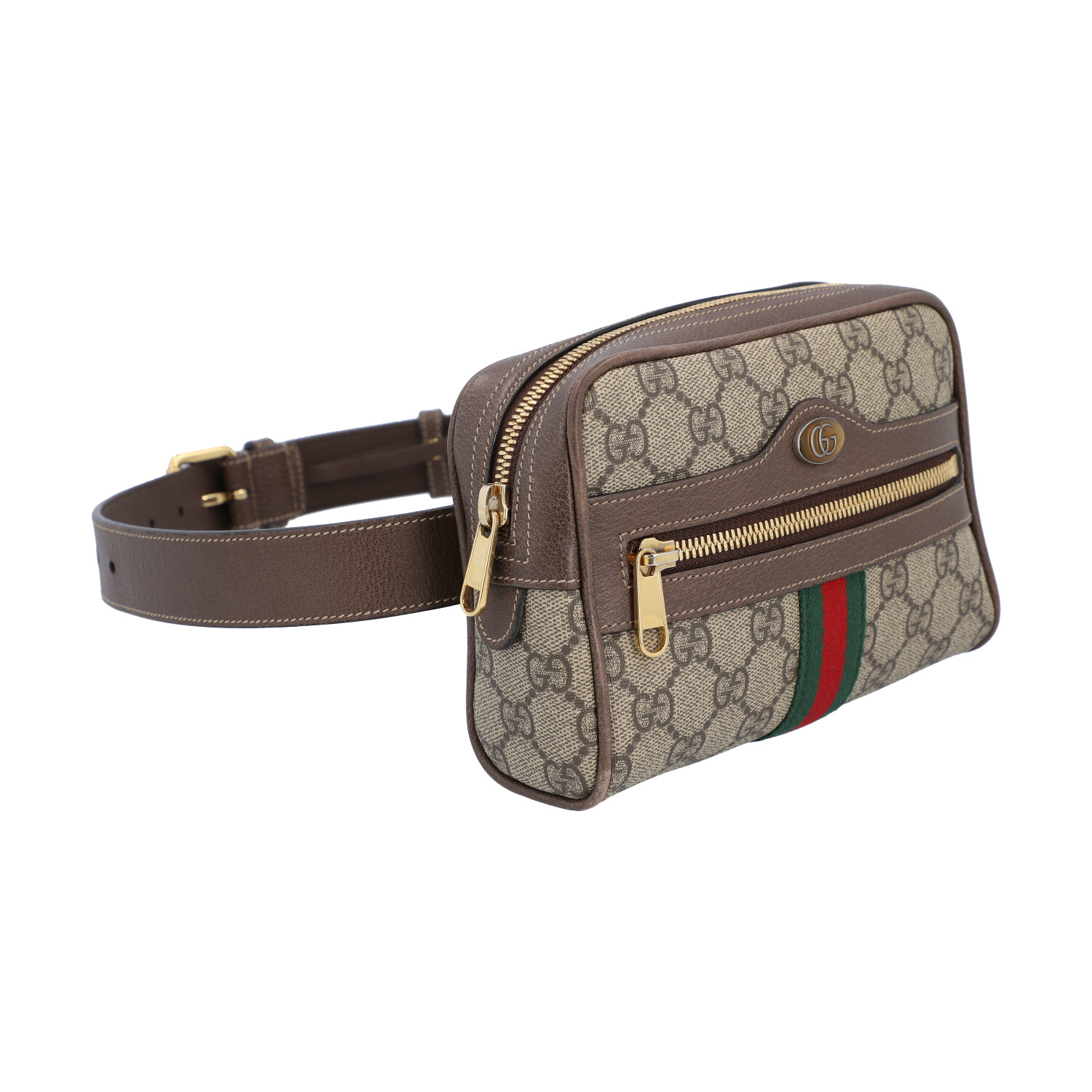 GUCCI Gürteltasche "OPHIDIA", akt. NP.: 890,-€.Aktuelle Kollektion. GG Supreme mit braunen - Image 2 of 9