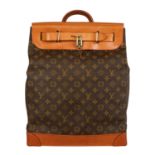 LOUIS VUITTON VINTAGE Reisetasche "STEAMER 35".Wohl aus den 60er Jahren. Sonderanfertigung mit 35cm.