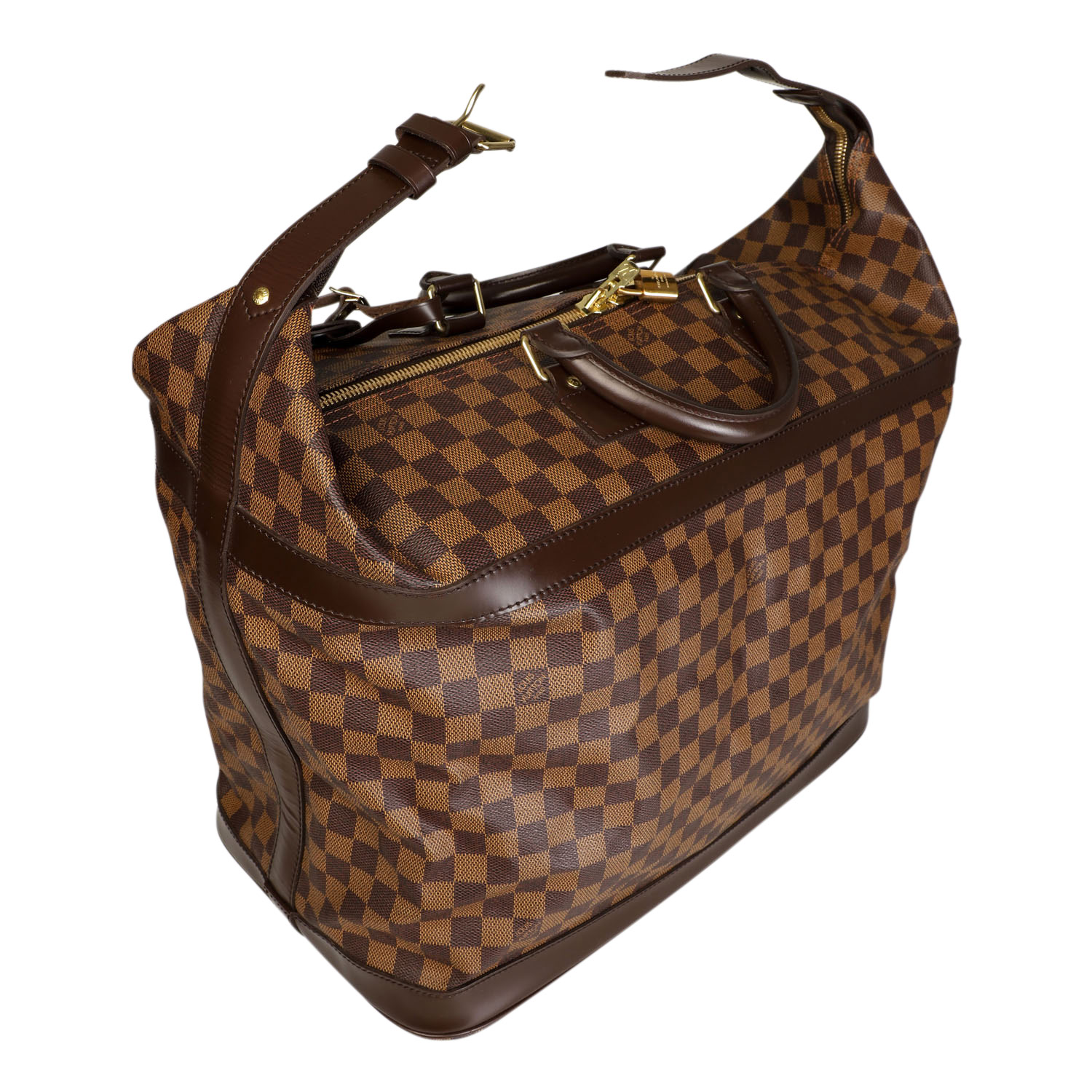 LOUIS VUITTON Weekender "GRIMAUD", Koll.: 2002. NP.: ca. 2.000,-€.Nichtmehr erhältlich. Damier Ebene - Image 7 of 9