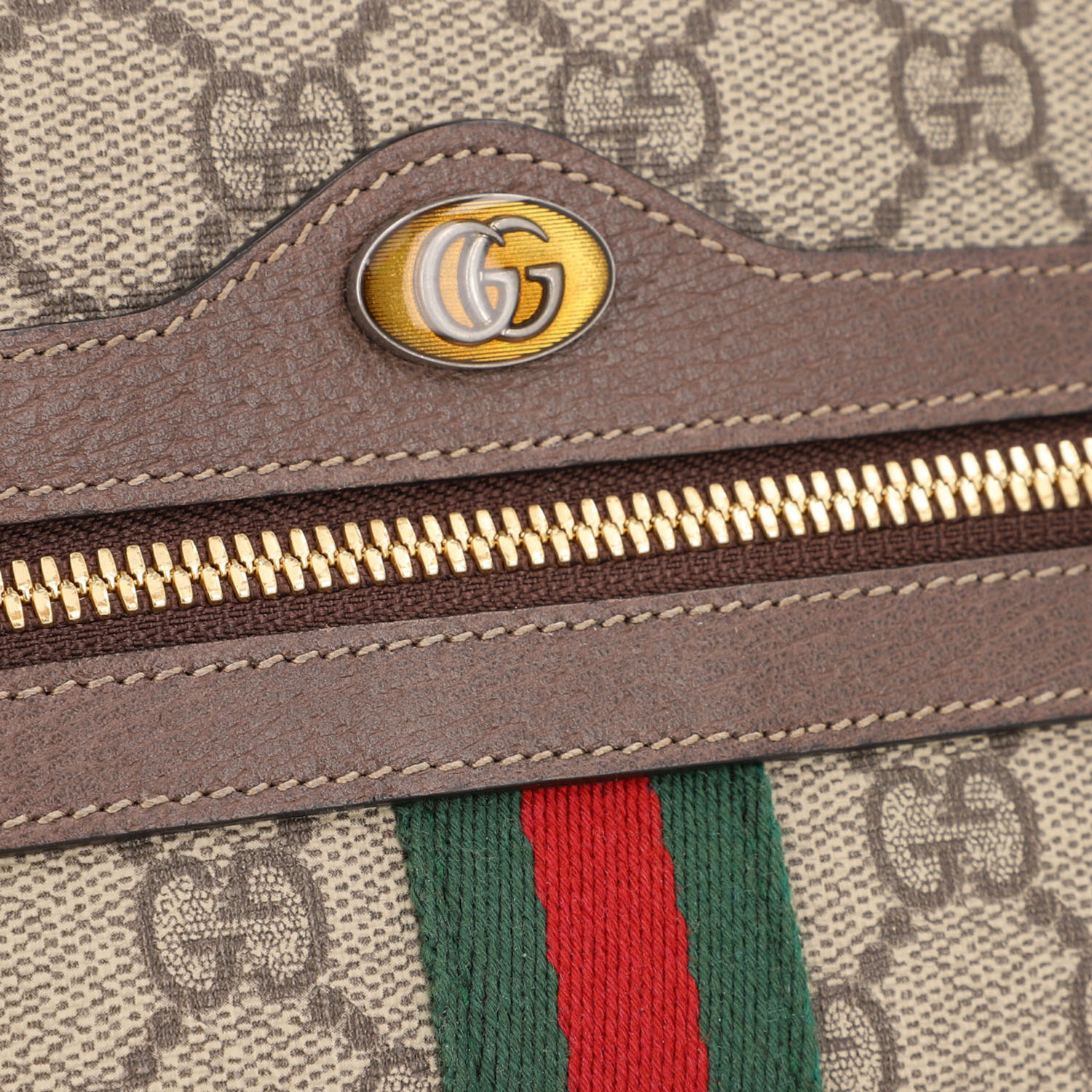 GUCCI Gürteltasche "OPHIDIA", akt. NP.: 890,-€.Aktuelle Kollektion. GG Supreme mit braunen - Image 7 of 9