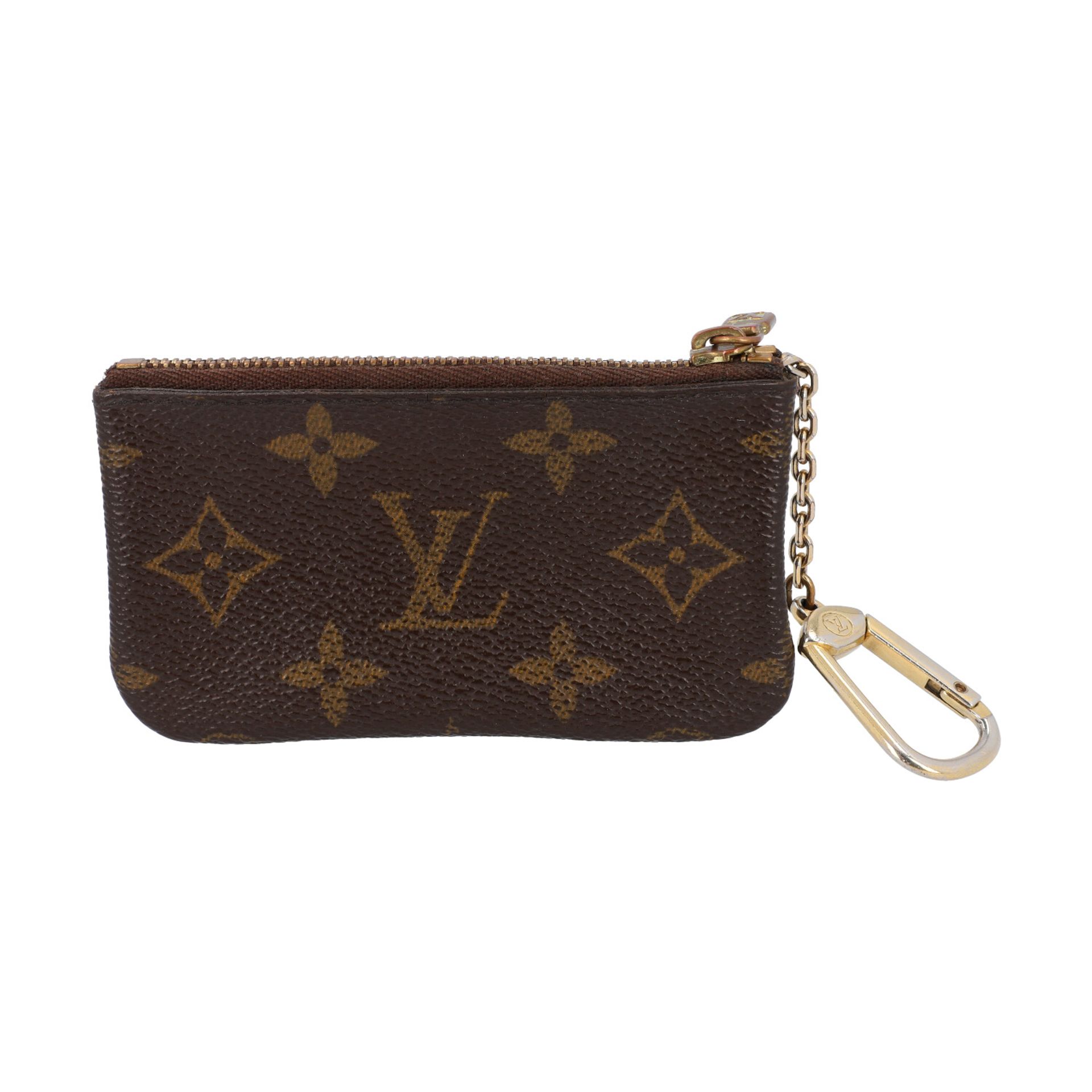 LOUIS VUITTON VINTAGE Schlüsseletui, NP.: 140,-€.Monogram Canvas Serie mit goldfarbenm