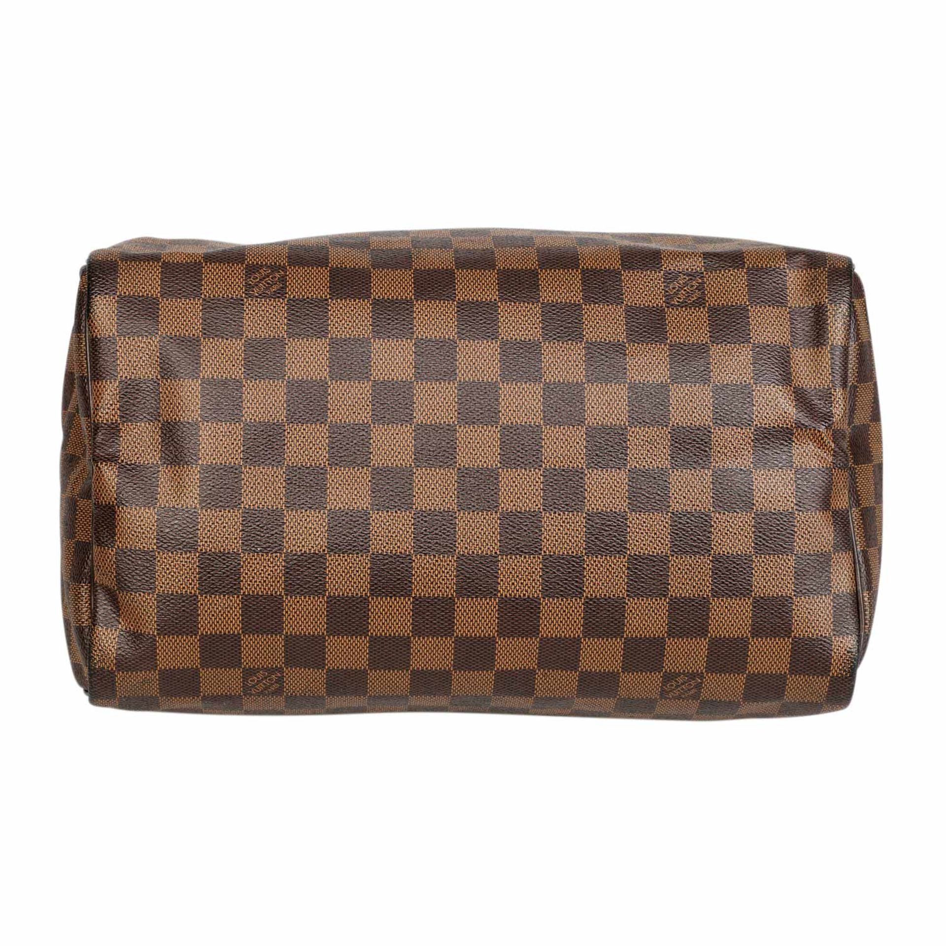 LOUIS VUITTON Handtasche "SPEEDY 30", Koll. 2014.Akt. NP.: 800,-€. Damier Ebene Serie mit Details - Bild 6 aus 8