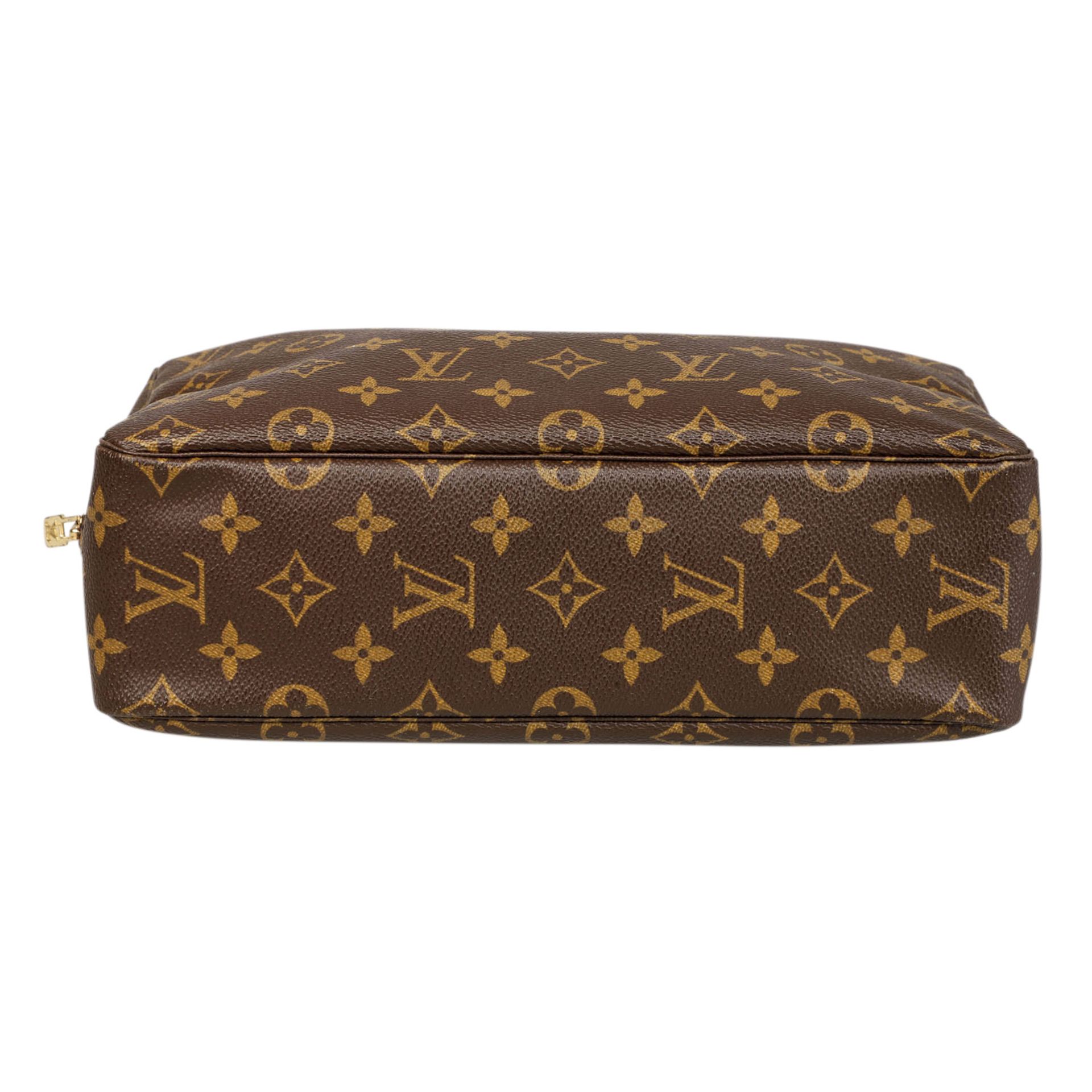 LOUS VUITTON VINTAGE Kosmetiktasche, Koll.: ca. 60ziger Jahre.Monogram Canvas Serie, goldfarbene - Bild 5 aus 6