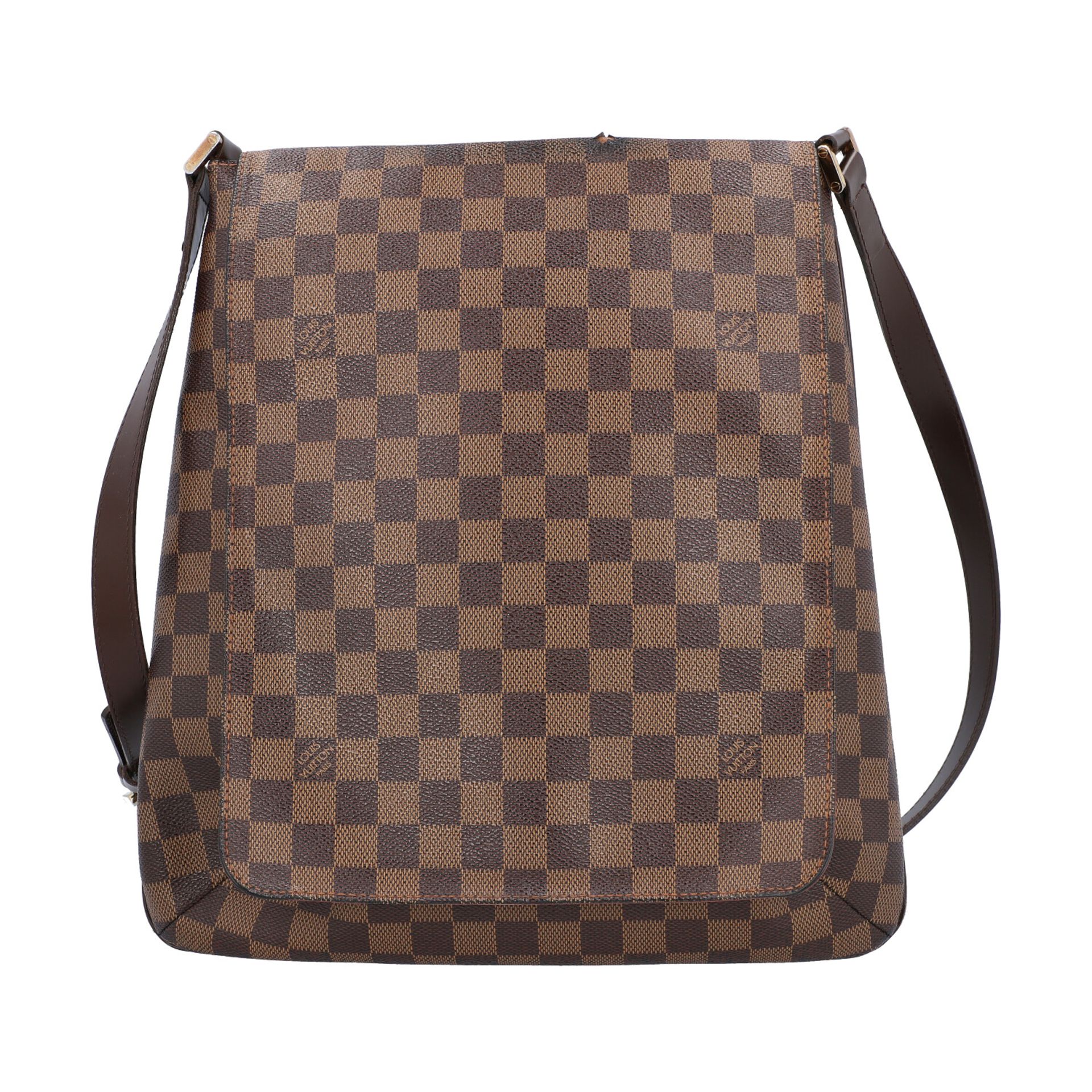 LOUIS VUITTON Umhängetasche "MUSETTE GM", Koll. 2005.NP. ca.: 1.100,-€. Damier Ebene Serie,