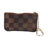 LOUIS VUITTON Schlüsseletui, Koll. 2002.Akt. NP.: 140,-€. Akt. nicht mehr erhältlich. Damier Ebene