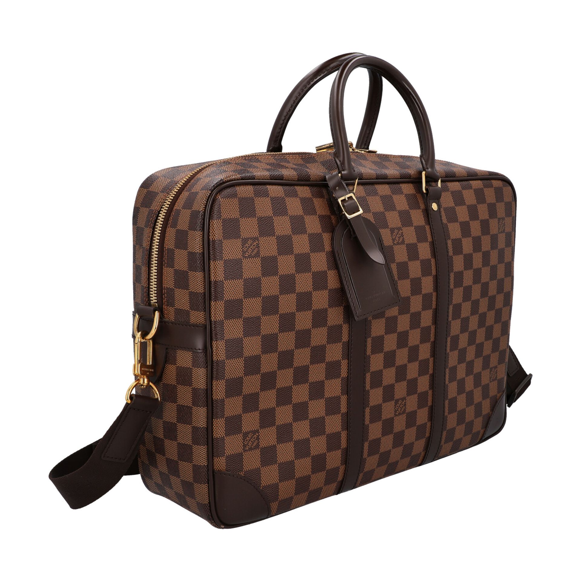 LOUIS VUITTON Messenger Bag "I CARE", Koll. 2011.Akt. NP.: 1.790,-€. Damier Ebene Serie mit - Bild 2 aus 8