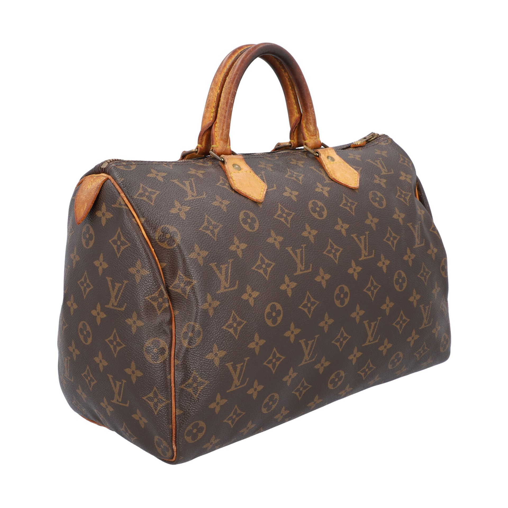 LOUIS VUITTON VINTAGE Konvolut.Handtasche "SPEEDY 35", Koll. 1987, akt. NP.: 815,-€ mit Clutch aus - Bild 2 aus 10