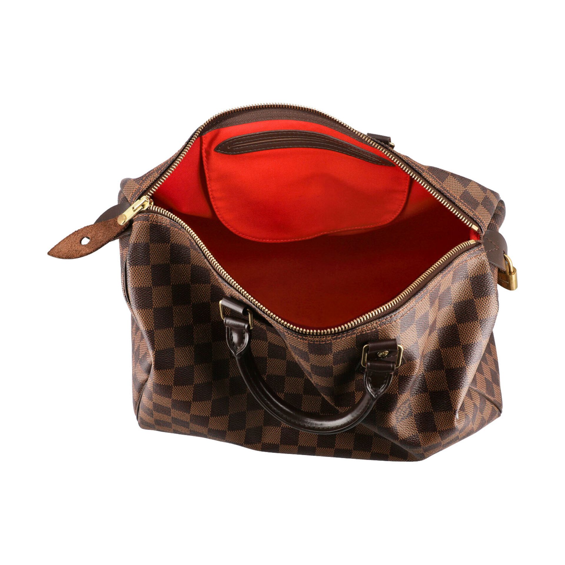 LOUIS VUITTON Handtasche "SPEEDY 35", Koll. 2009.Akt . NP.: 855,-€. Damier Ebene Canvas Serie mit - Bild 6 aus 8