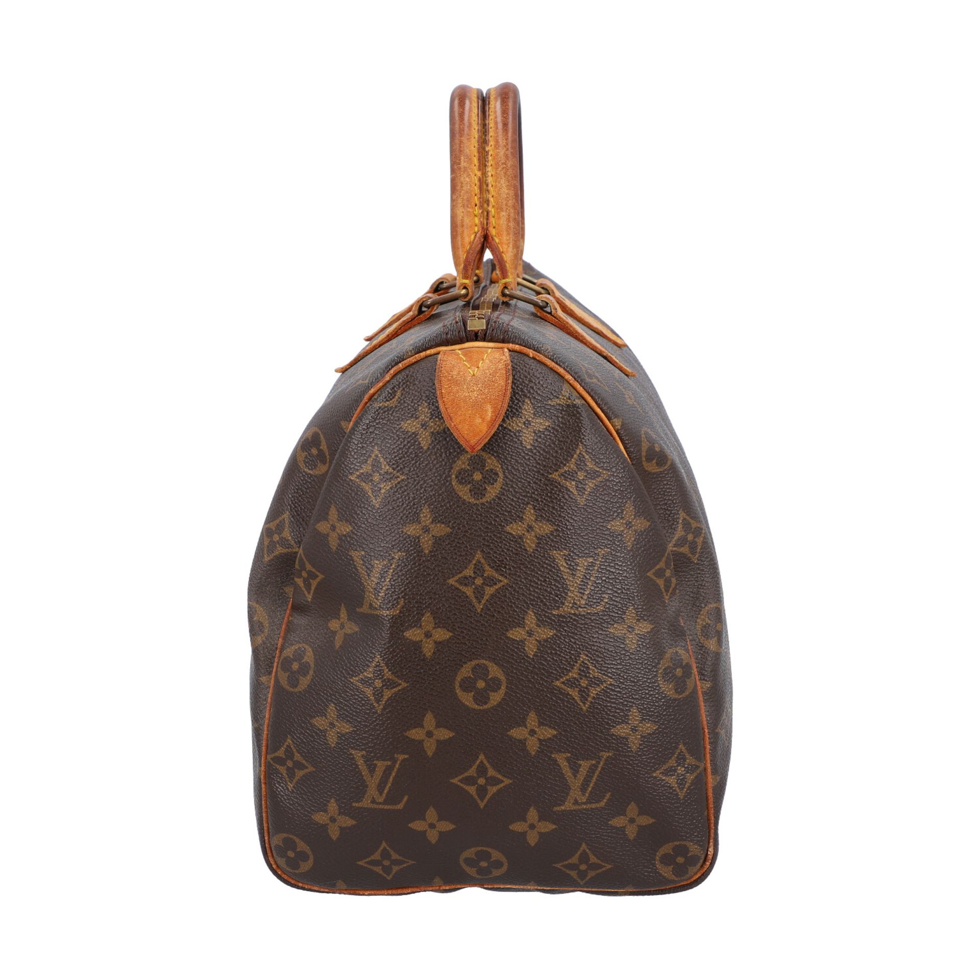 LOUIS VUITTON VINTAGE Konvolut.Handtasche "SPEEDY 35", Koll. 1987, akt. NP.: 815,-€ mit Clutch aus - Bild 3 aus 10