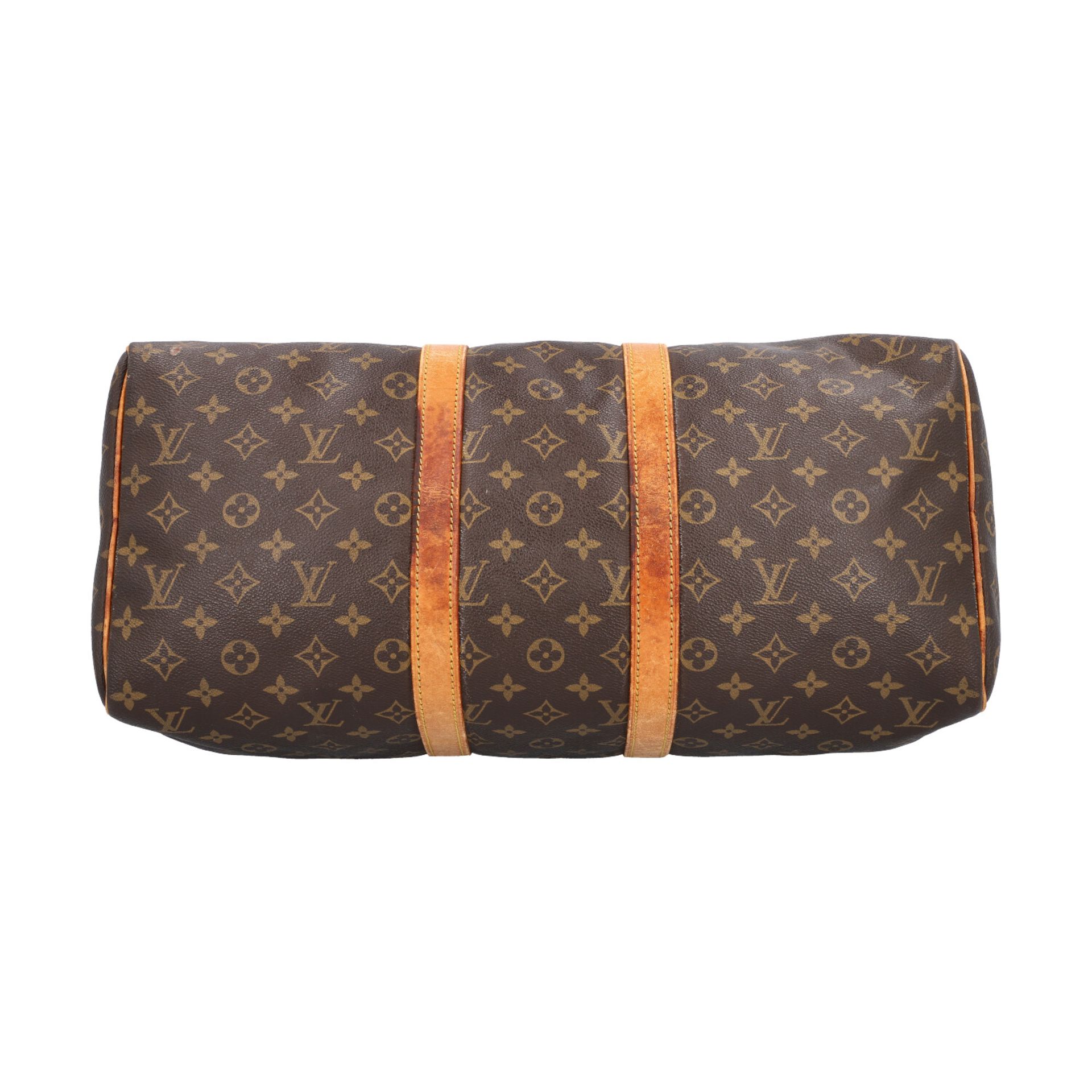 LOUIS VUITTON VINTAGE Weekender "KEEPALL 45", Koll. 1985.Akt. NP.: 1.100,-€. Monogram Canvas Serie - Bild 5 aus 8