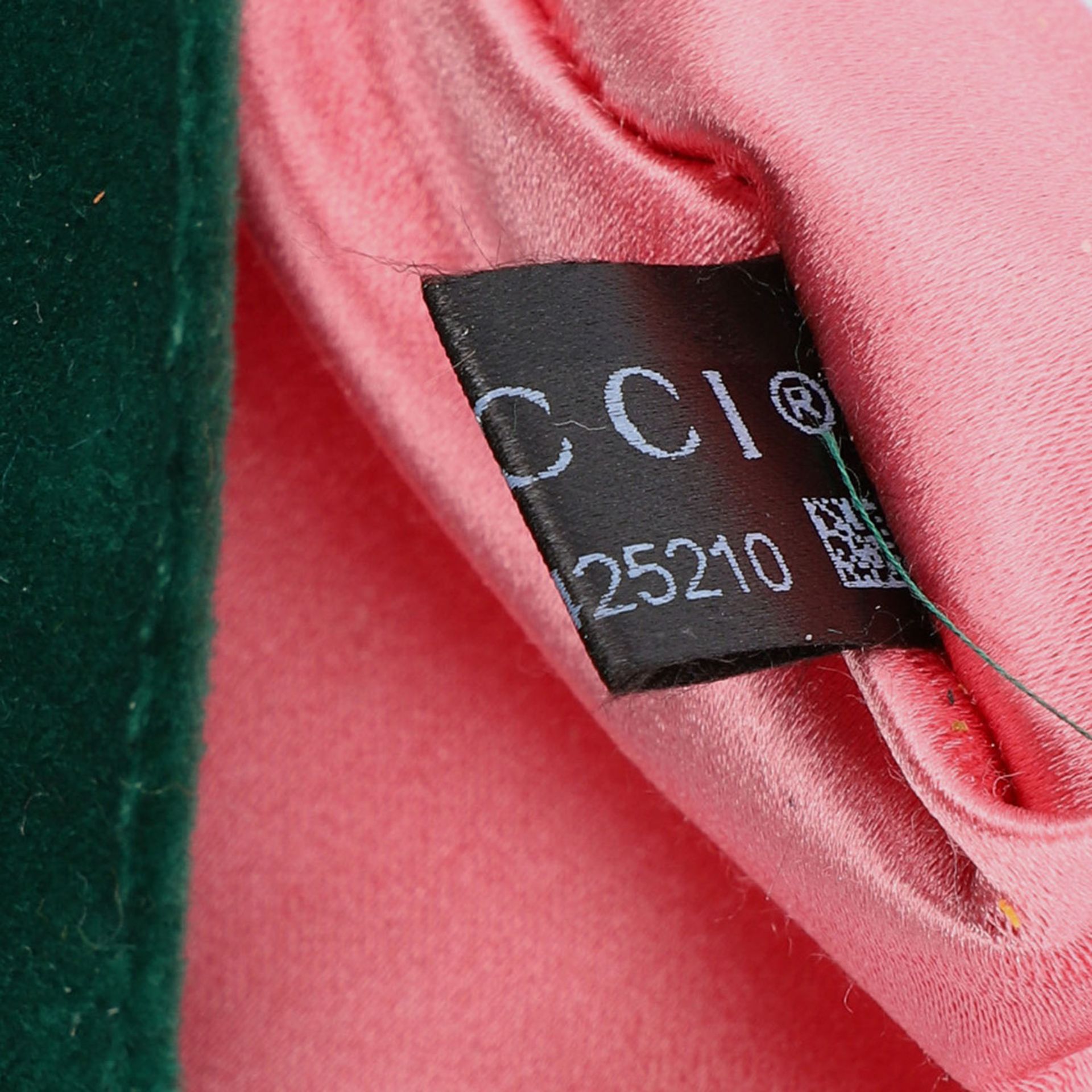 GUCCI Umhängetasche "GG MARMONT", akt. NP.: 1.390,-€.Samt in Emerald-Grün mit goldfarbener Hardware, - Bild 11 aus 11