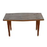 Neil Morris for Morris of Glasgow a mid century 'Coin' coffee table in teak wood inset with British