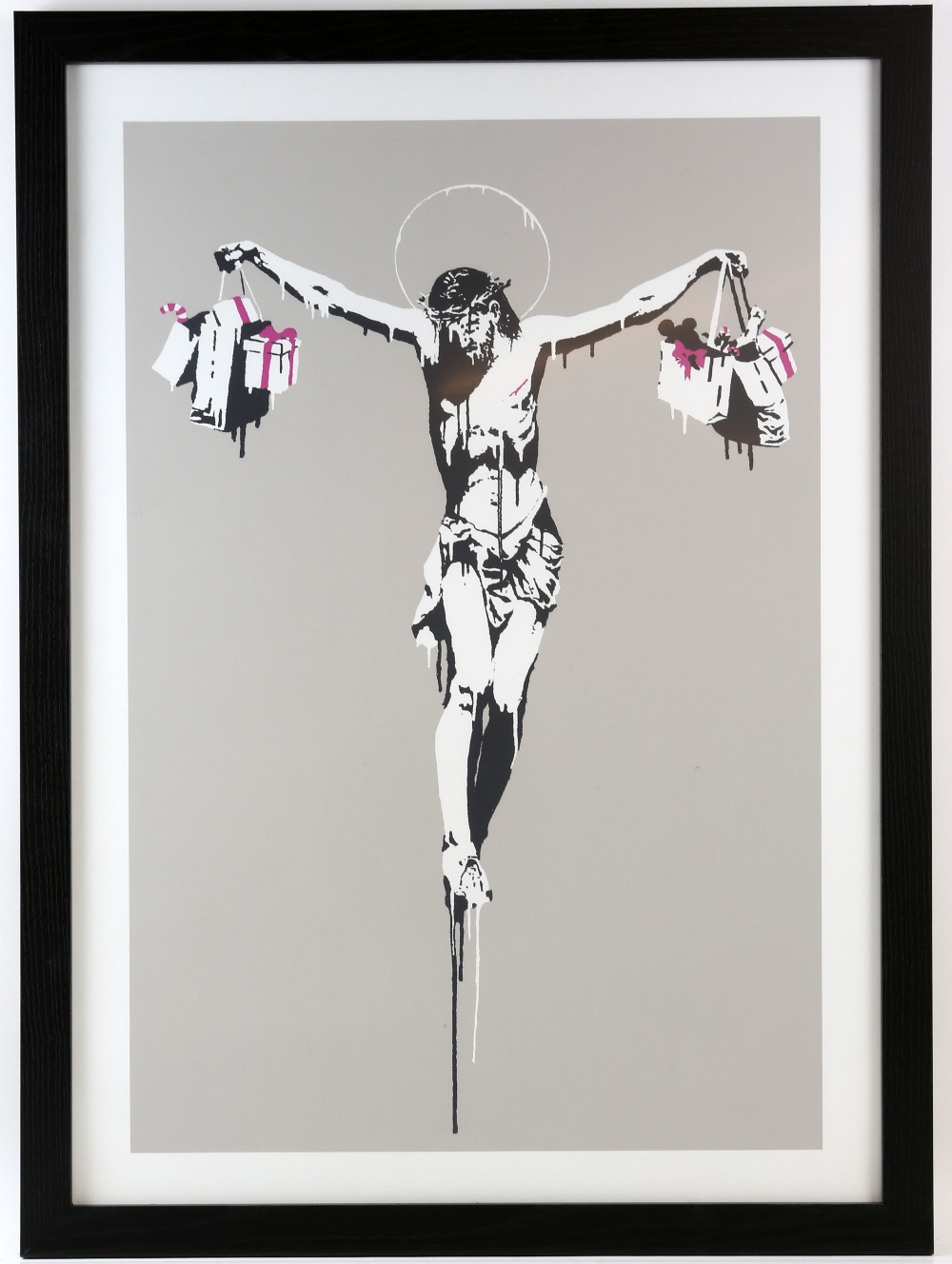 § After Banksy (British, b.1974), Christ with Shopping Bags, limited edition screenprint in colours, - Image 2 of 4