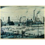 § Laurence Stephen Lowry RBA RA (British, 1887-1976), An Industrial Town, limited edition print in