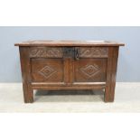 18th Century oak coffer.