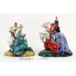 Two Royal Doulton figures The Broken Lance (HN2041) and St. George (HN2051). (2). Generally in