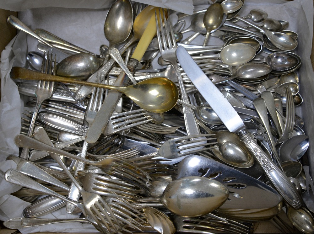 Collection of silver plated cutlery and other items. - Image 3 of 3