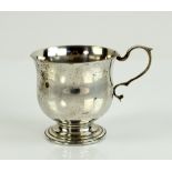 1970's silver christening cup, 7 cm high, 79 gr. .