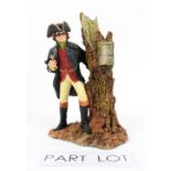 Five Royal Doulton resin character figures including the Pied Piper and Captain Hook. (5).
