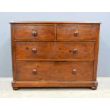 Mahogany chest of drawers and a mahogany dressing table .