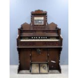 19th Century walnut organ .