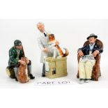 Six Royal Doulton figures to include 'The Parisian' (HN2445), 'Taking Things Easy' (HN2677), 'The