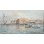 Marini, Doge's Palace Venice, oil on canvas, in gilt frame, 78 x 43 cm.