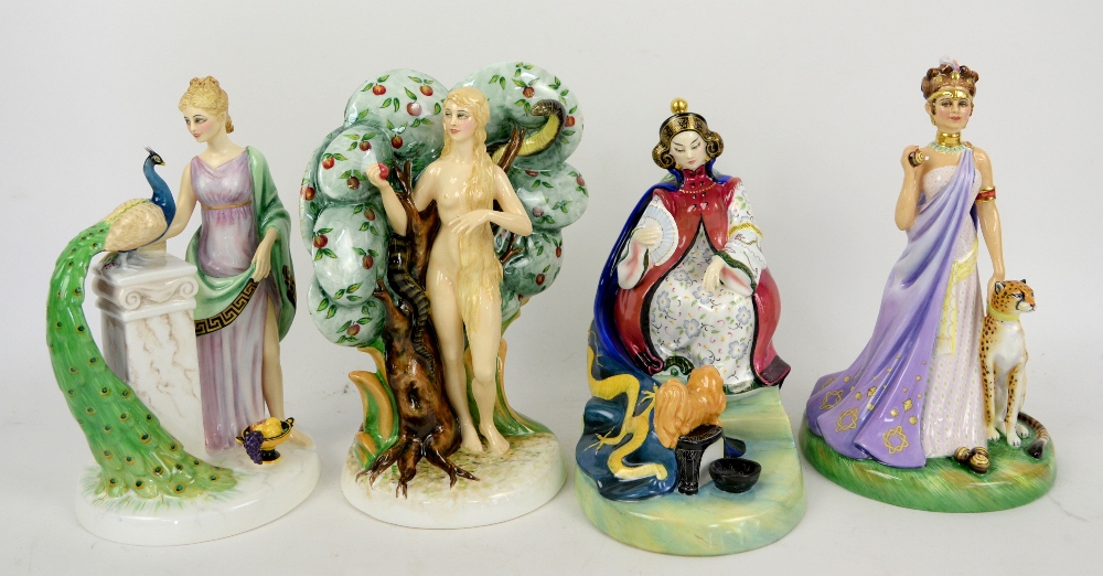 Four boxed Royal Doulton limited edition 'Les Femmes Fatales' series figures to include Eve (