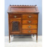 Mahogany bureau .